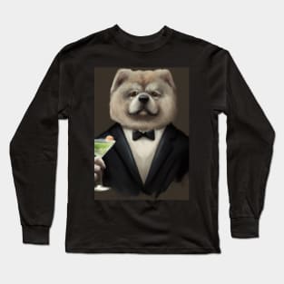 Chow Chow Suit Martini Long Sleeve T-Shirt